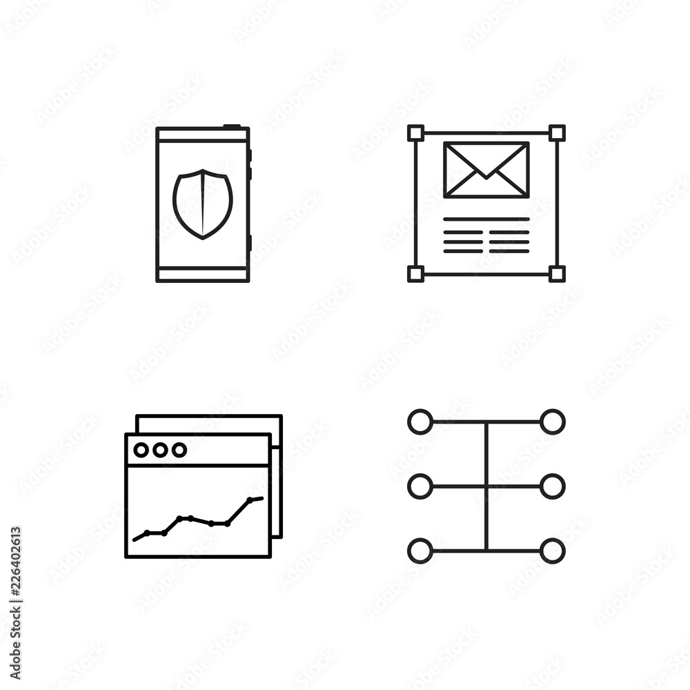 web simple outlined icons set web simple outlined icons set