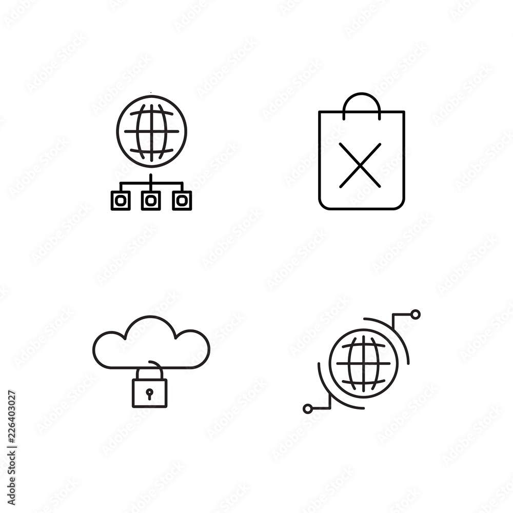 web simple outlined icons set web simple outlined icons set