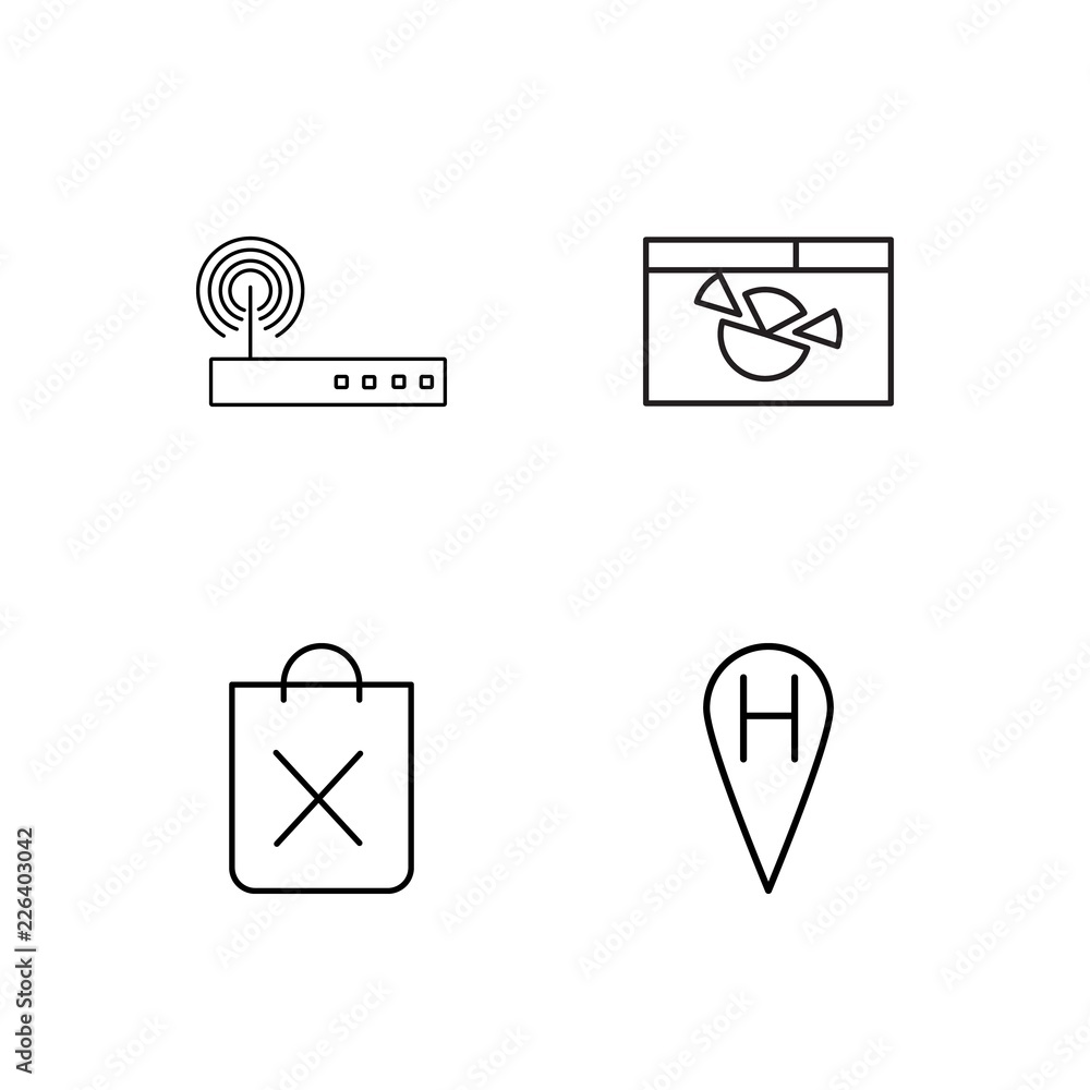 web simple outlined icons set web simple outlined icons set