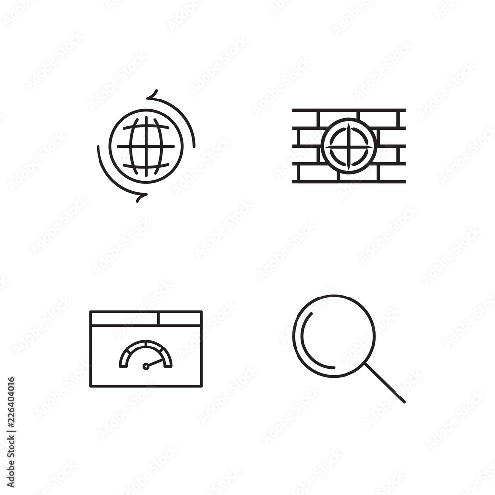 web simple outlined icons set web simple outlined icons set