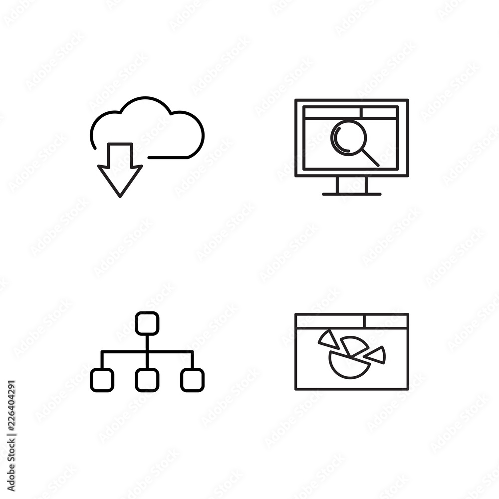 web simple outlined icons set web simple outlined icons set