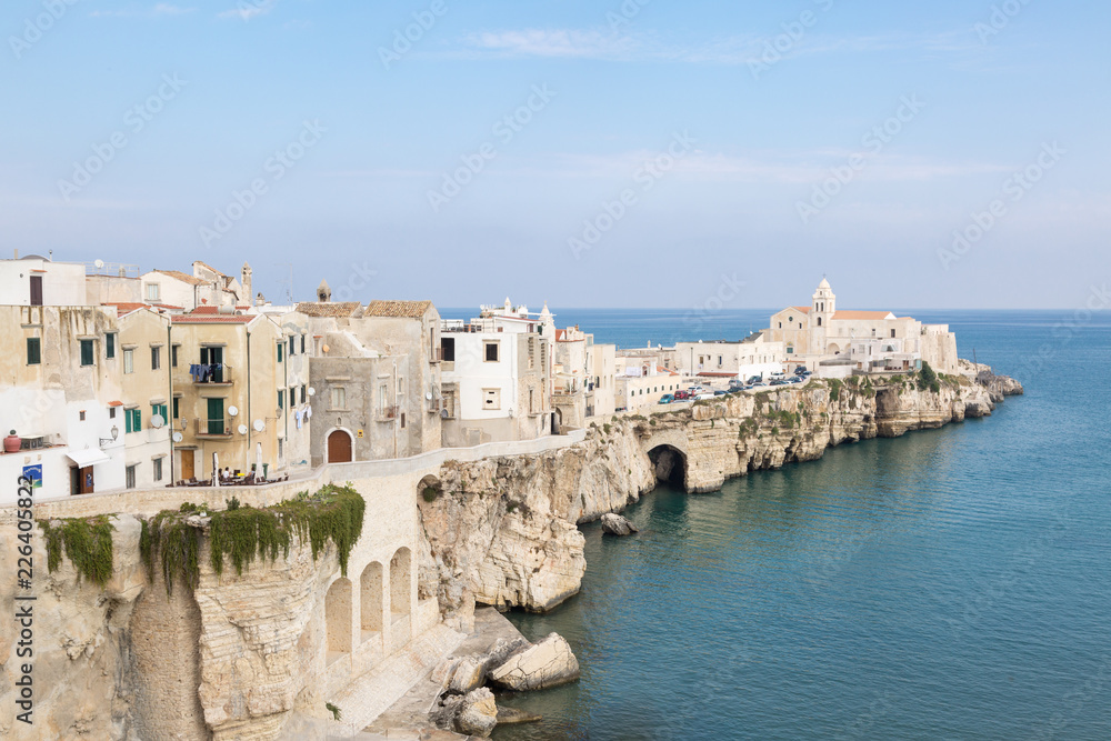Waterfront of Vieste with the church of San Francesco