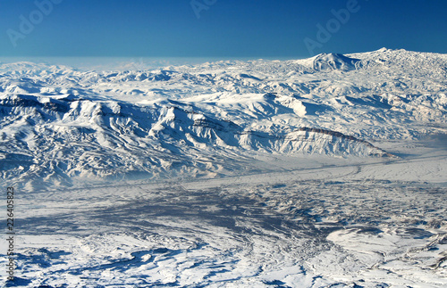Igdir plain, from Mount Agri (Ararat). This picture was taken in the Mount Agri at 4200 meters.