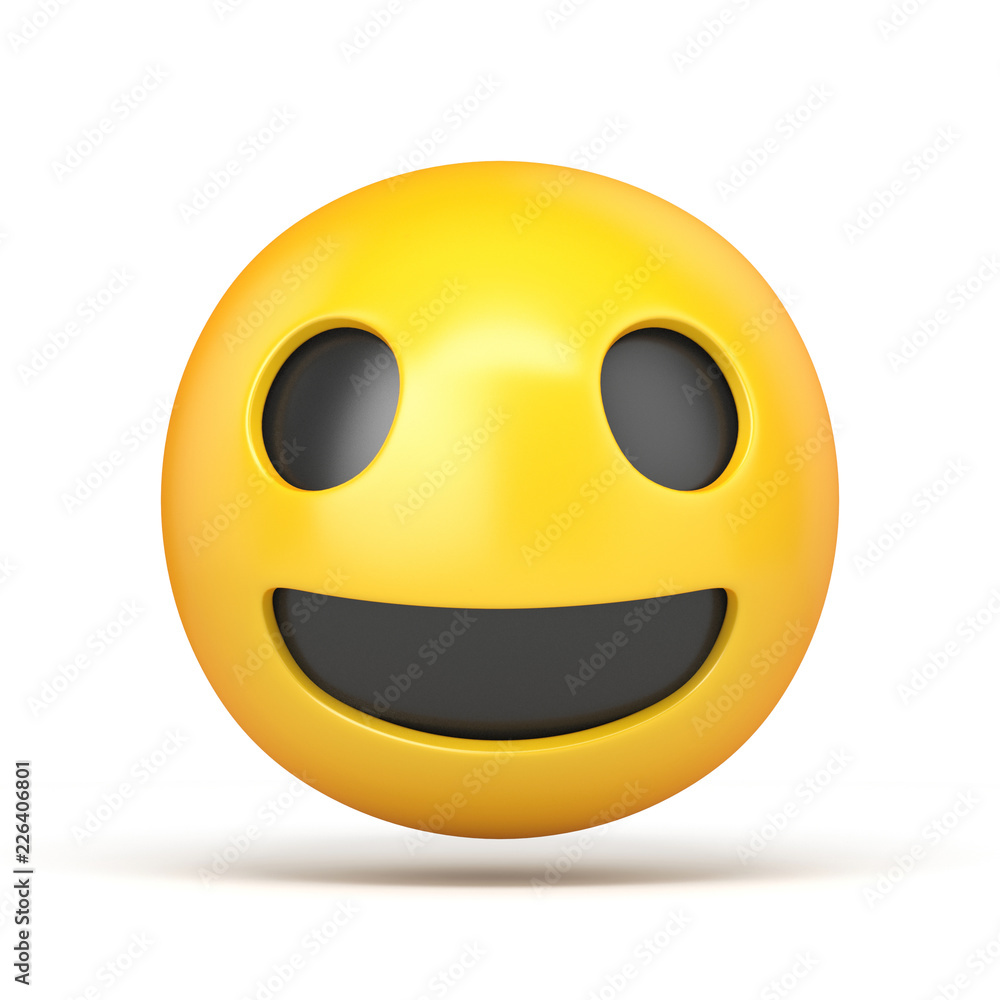 Fototapeta premium Happy emoticon 3D