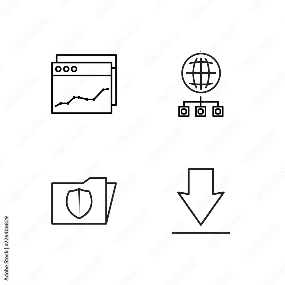 web simple outlined icons set web simple outlined icons set