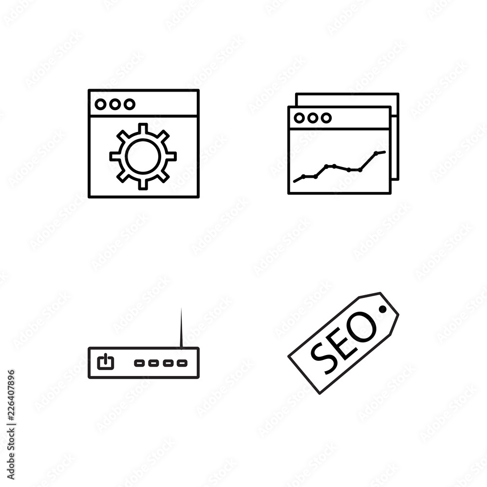 web simple outlined icons set web simple outlined icons set
