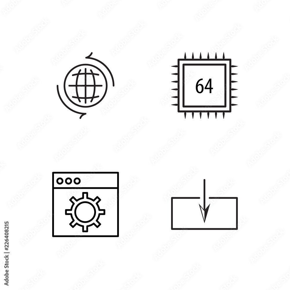 web simple outlined icons set web simple outlined icons set