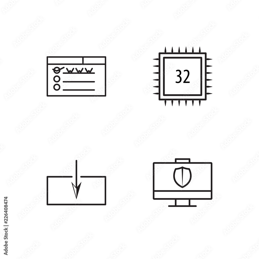 web simple outlined icons set web simple outlined icons set