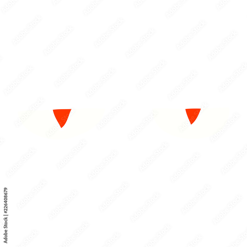 flat color illustration cartoon evil eyes flat color illustration cartoon evil eyes