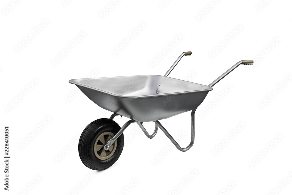 Wheelbarrow isolated on white background Wheelbarrow isolated on white background
