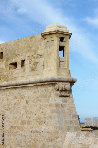 Sentry box in Saint Elmo Fort in Valletta, Malta