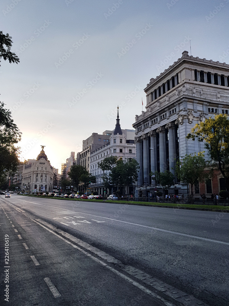 Fototapeta premium Calle de Alcalá - Street of Madrid - Spain