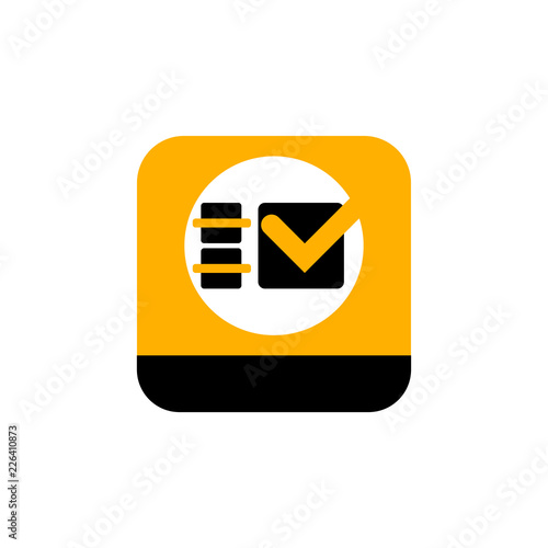 Checklist mobile app icon