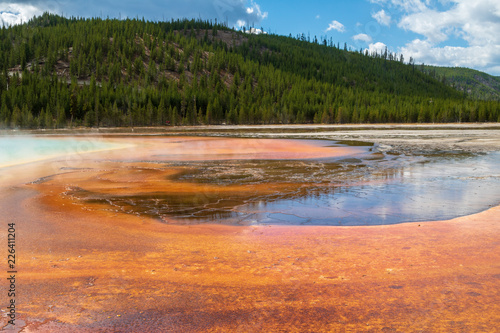 Orange runoff from Grand Prismatic Spring