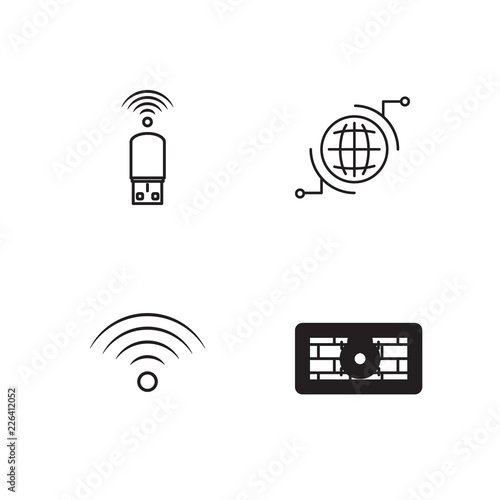 web simple outlined icons set