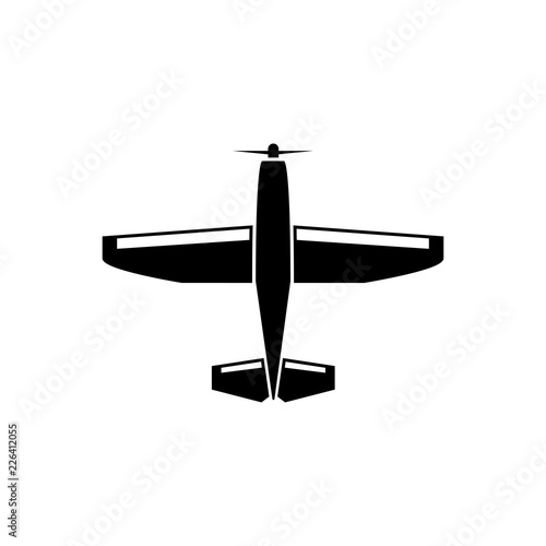 Light aircraft vector icon
