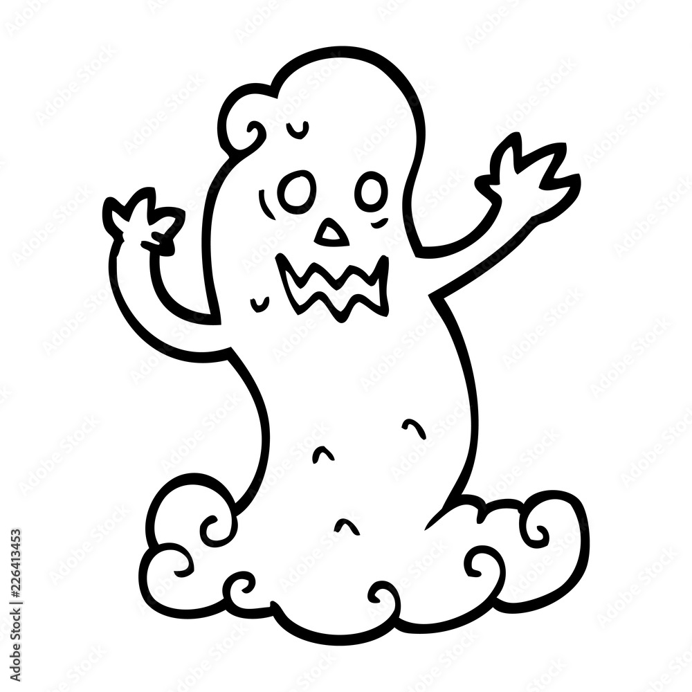 black and white cartoon spooky ghost black and white cartoon spooky ghost