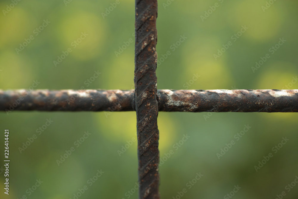 rusty metal fence rusty metal fence