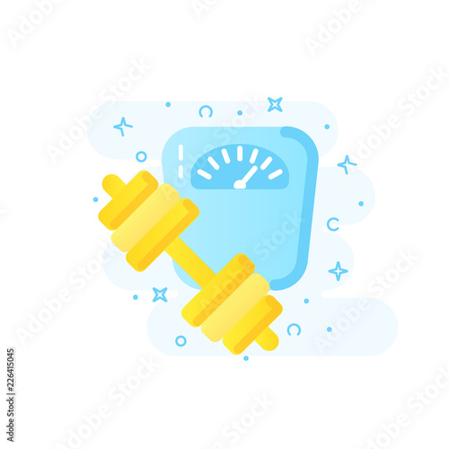 Healthy lifestyle and weightloss banner concept vector