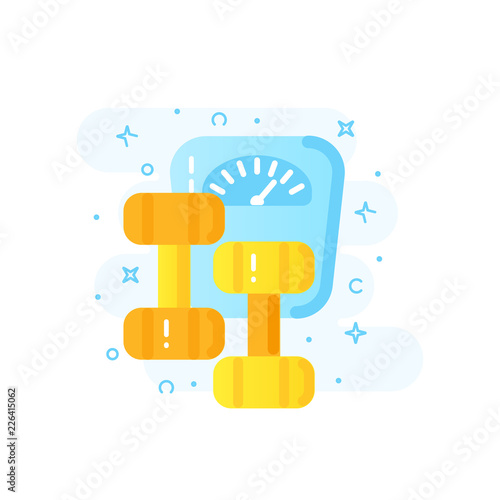 Healthy lifestyle and weightloss banner concept vector