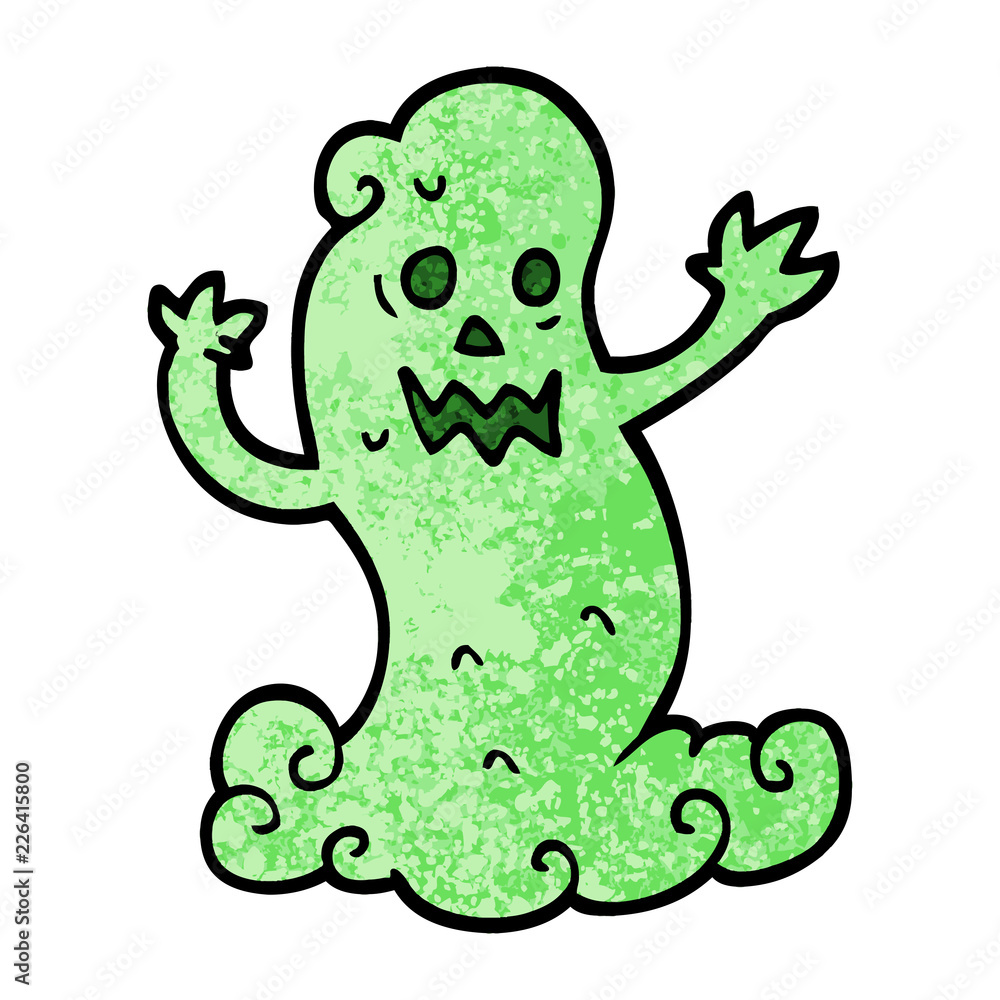 grunge textured illustration cartoon spooky ghost grunge textured illustration cartoon spooky ghost