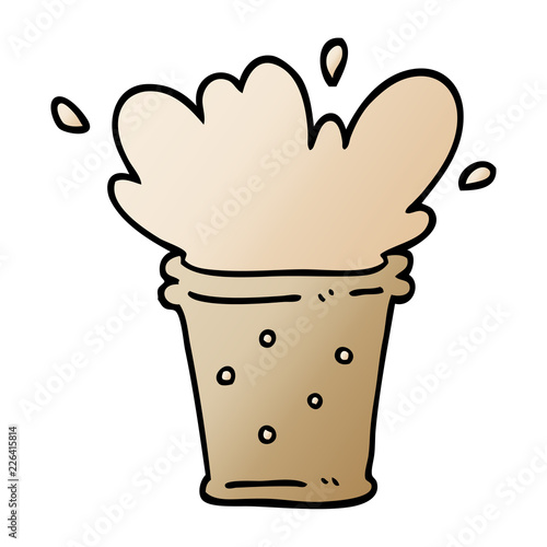 vector gradient illustration cartoon fizzy drink