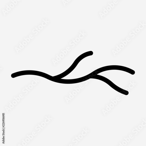Outline vein pixel perfect vector icon