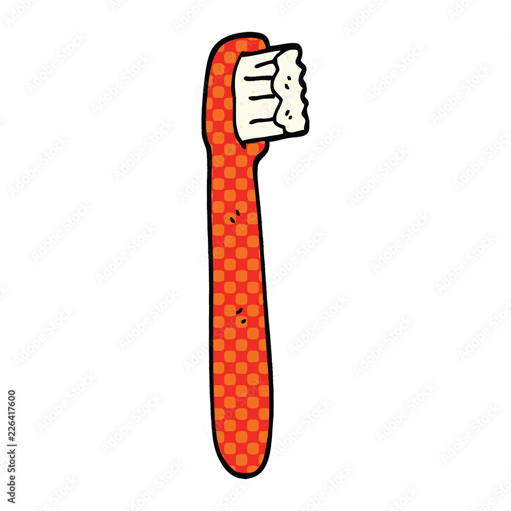 comic book style cartoon tooth brush comic book style cartoon tooth brush