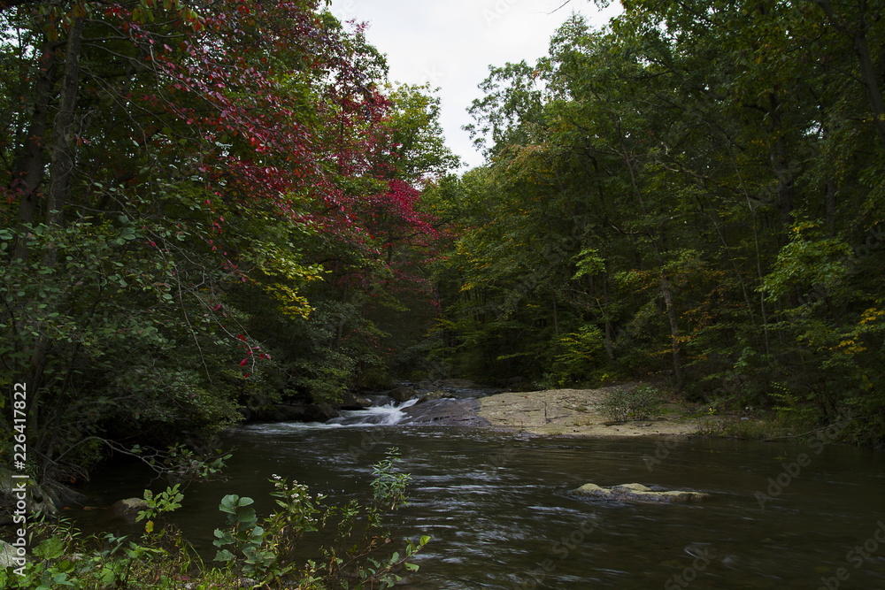 Appalacian Mountains Autumn Waterfall Landscape Appalacian Mountains Autumn Waterfall Landscape