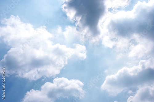 blue sky with clouds