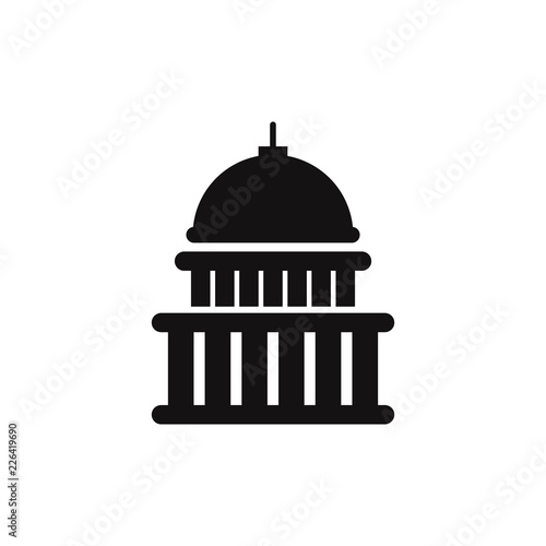 Capitol building vector icon