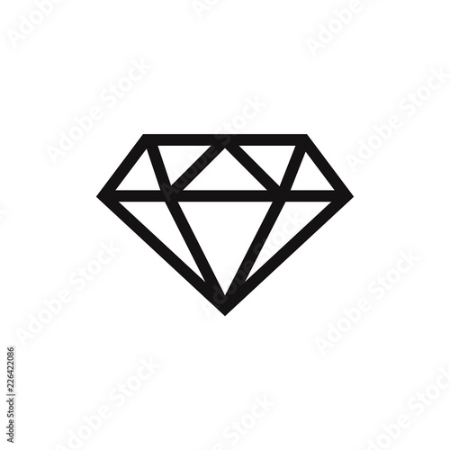 Diamond vector icon