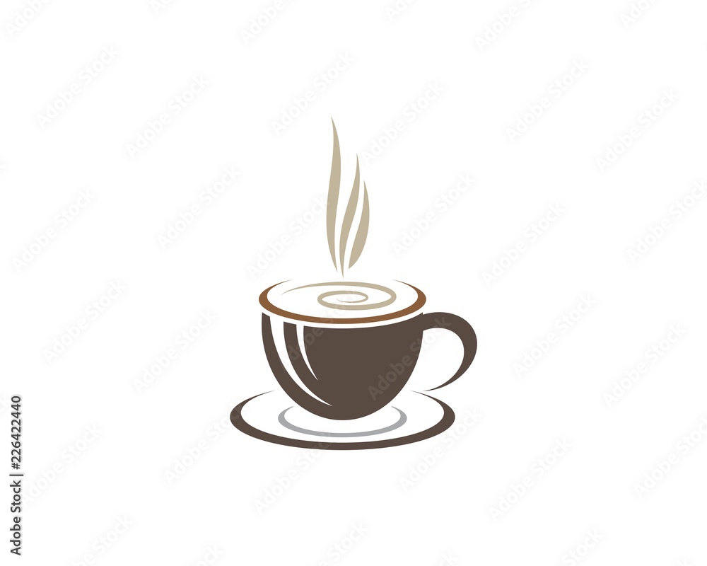 Obraz premium Coffee cup logo
