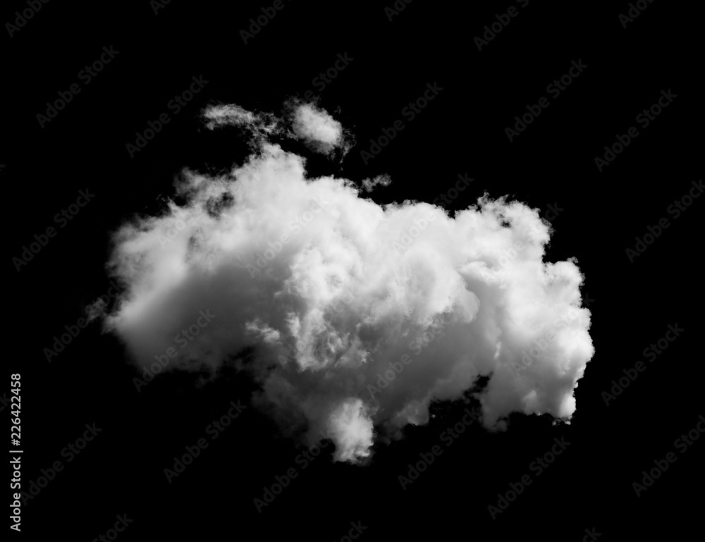 Clouds on black background Clouds on black background