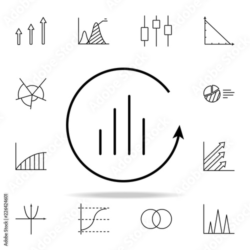annual chart report line icon. Chart and diagram icons universal set for web and mobile