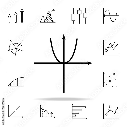 diagram in physics line icon. Chart and diagram icons universal set for web and mobile