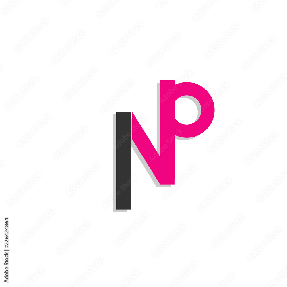 Obraz premium modern letter typographic vector icon