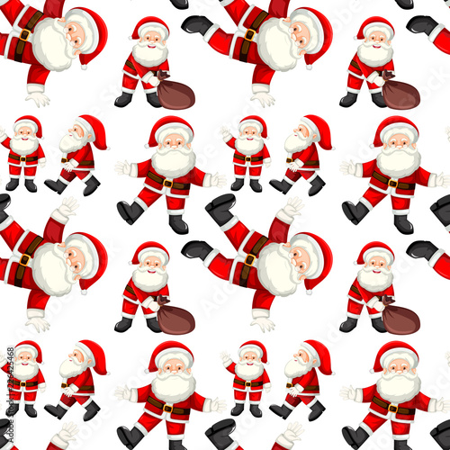 A Seamless santa patterns