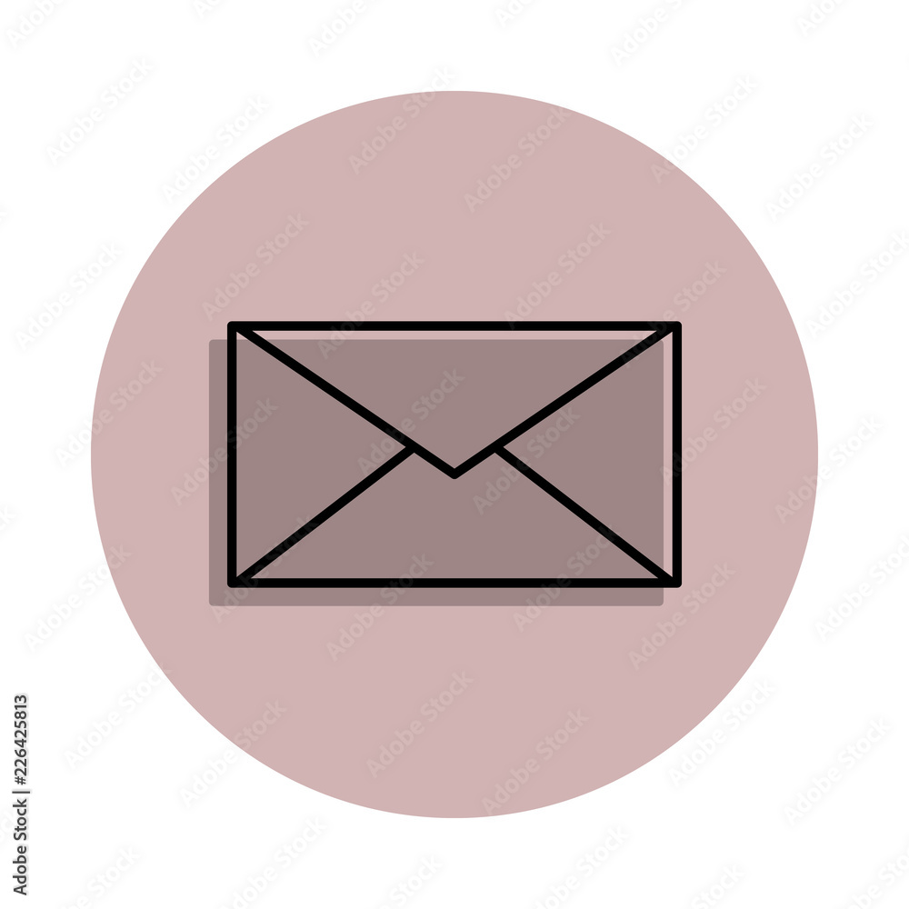 the envelope icon in badge style. One of Media, Press collection icon can be used for UI, UX the envelope icon in badge style. One of Media, Press collection icon can be used for UI, UX