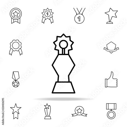 Gear Cup icon. Succes and awards icons universal set for web and mobile