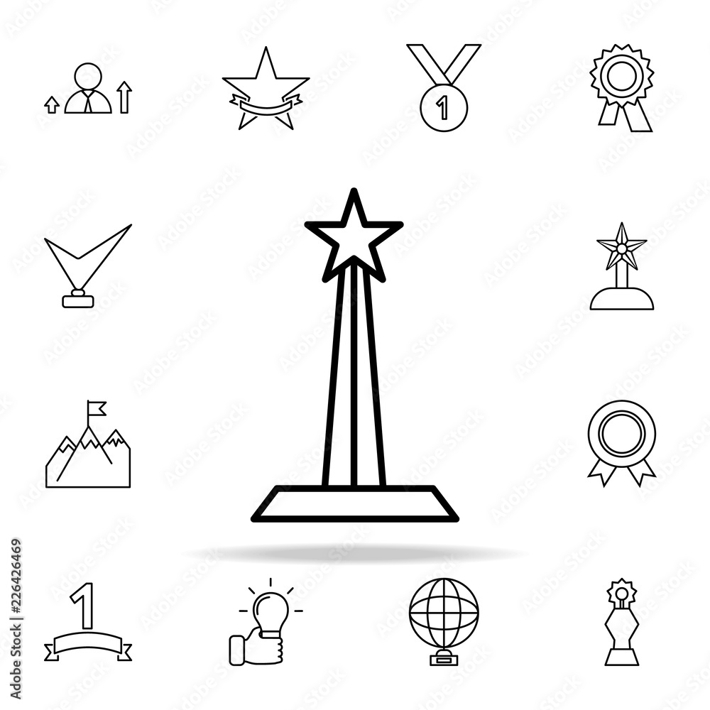cup star icon. Succes and awards icons universal set for web and mobile
