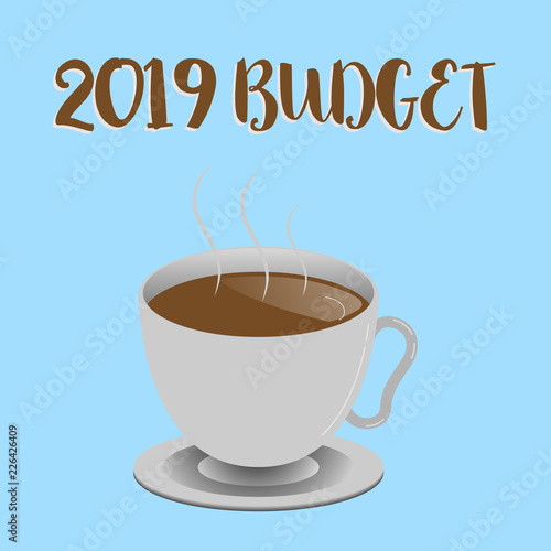 Word writing text 2019 Budget. Business concept for Business financial plan for new year Investments strategy.