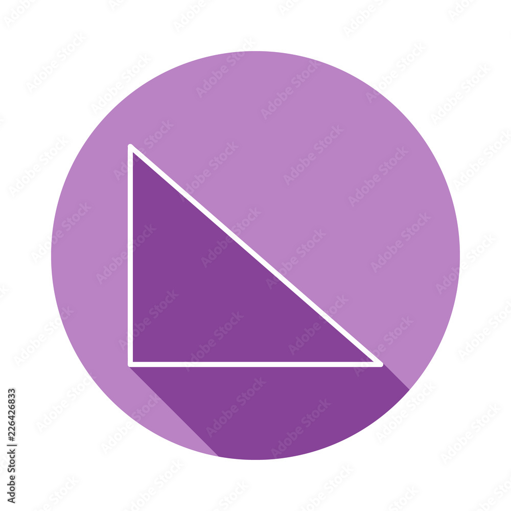 rectangle icon in long shadow style. One of Geometric figures collection icon can be used for UI, UX rectangle icon in long shadow style. One of Geometric figures collection icon can be used for UI, UX
