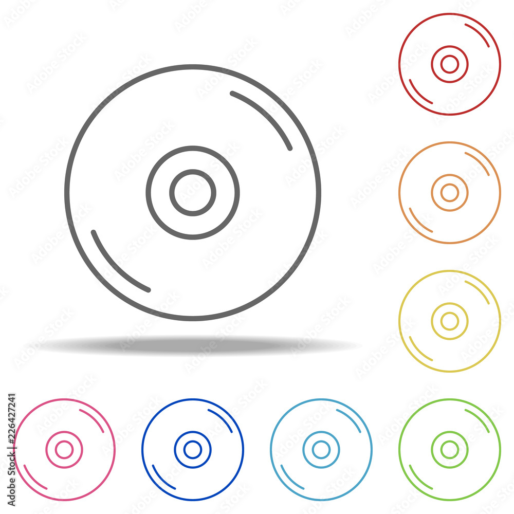 CD disc icon. Elements of Web in multi colored icons. Simple icon for websites, web design, mobile app, info graphics CD disc icon. Elements of Web in multi colored icons. Simple icon for websites, web design, mobile app, info graphics
