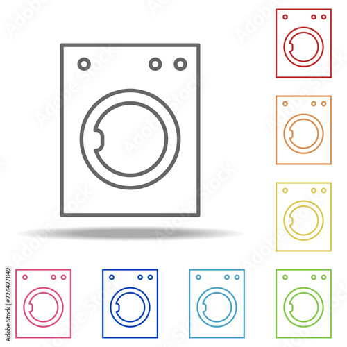 washing machine icon. Elements of Web in multi colored icons. Simple icon for websites, web design, mobile app, info graphics
