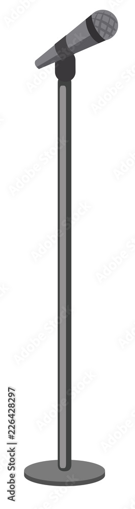 A microphone on white background