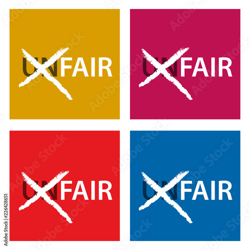 Throw letters u and n from unfair, unfair to fair