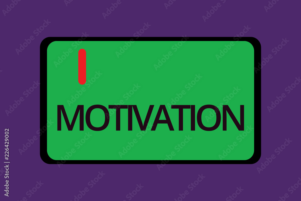 Text sign showing Motivation. Conceptual photo Reasons for acting behaving in a particular way Supporting facts. Text sign showing Motivation. Conceptual photo Reasons for acting behaving in a particular way Supporting facts.