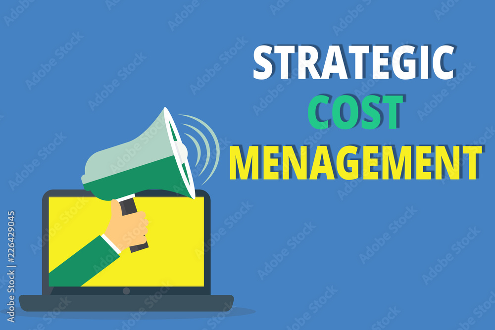 Handwriting text writing Strategic Cost Management. Concept meaning combining Decision Making with Expenses Budgeting. Handwriting text writing Strategic Cost Management. Concept meaning combining Decision Making with Expenses Budgeting.