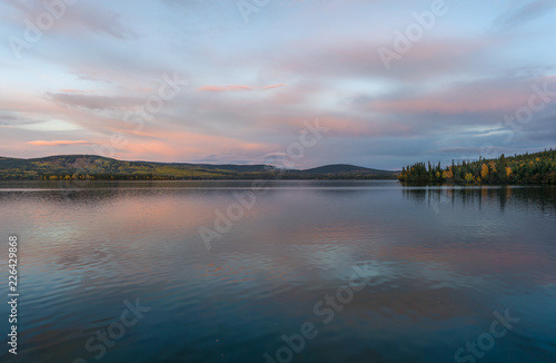 Watson lake during the sunset, Yukon, Canada © Martin Capek